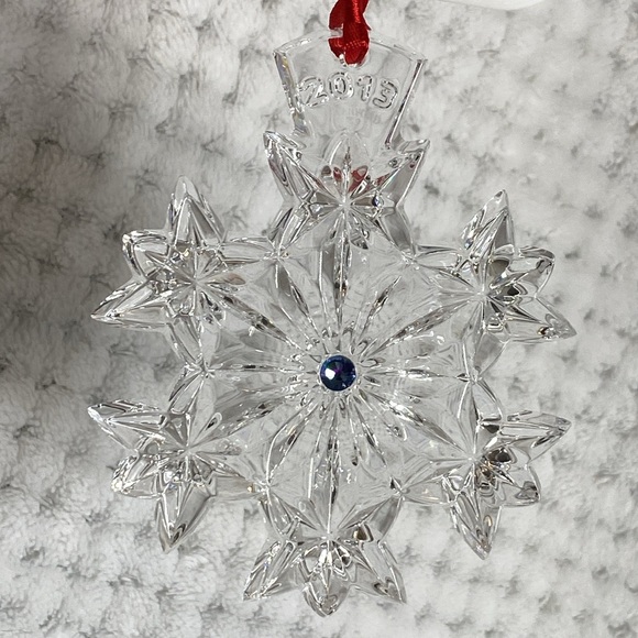 Waterford crystal 2013 snowflake wishes ornament - Picture 1 of 5